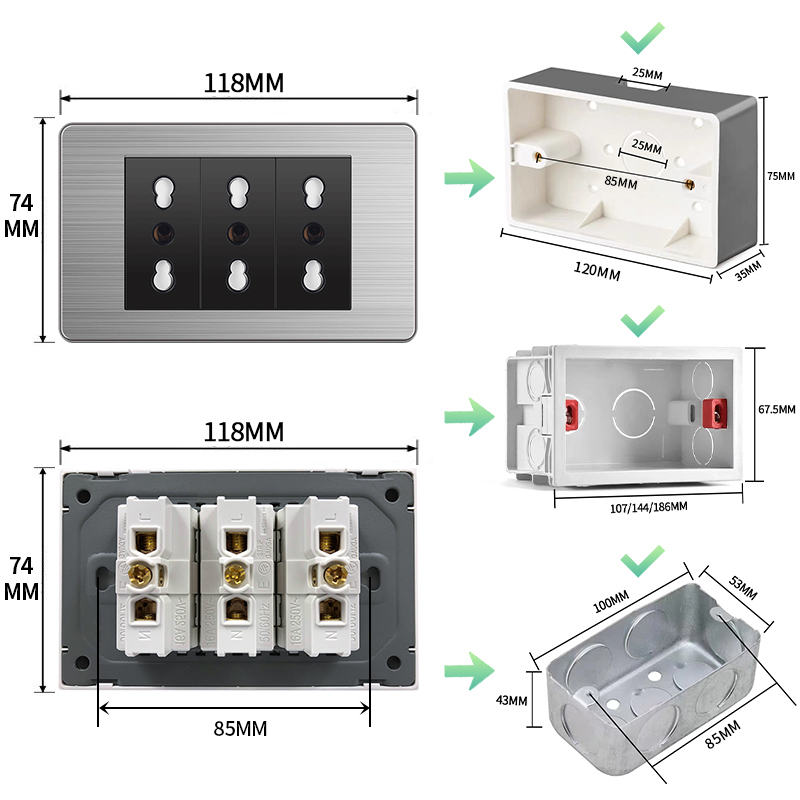 ELEGAN Black Stainless Panel I - Home Decor Outlet recension och pris