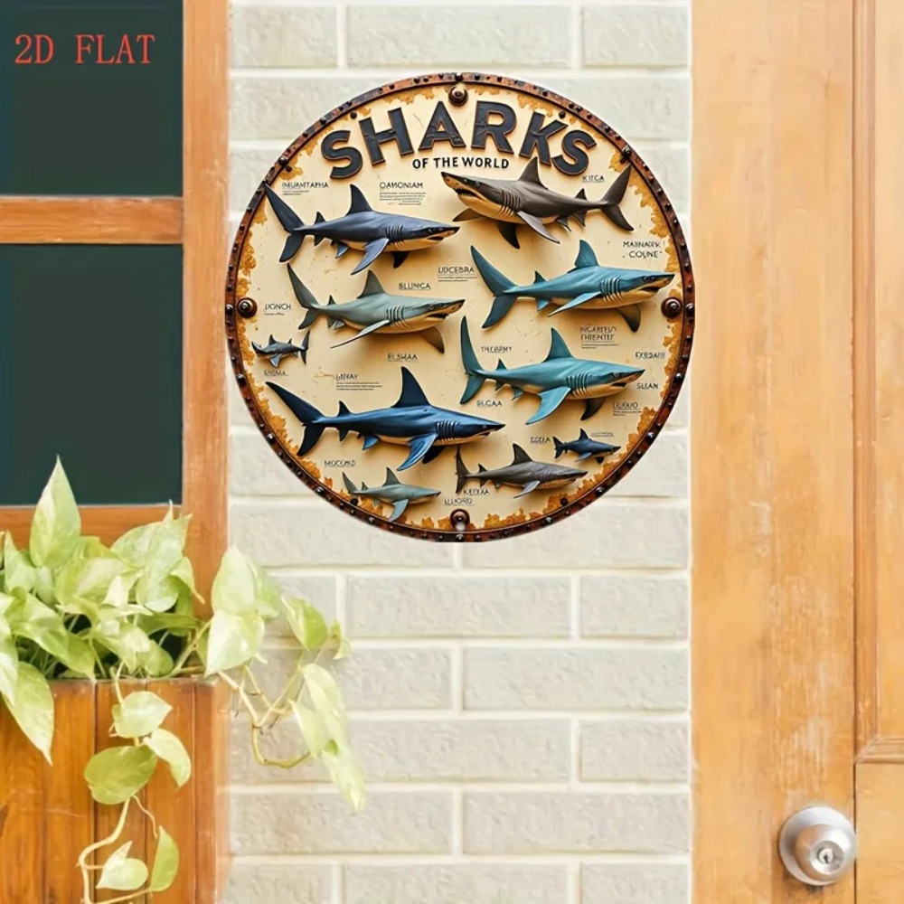 Shark Brand Aluminum Metal Wal - Home Decor Brand recension och pris