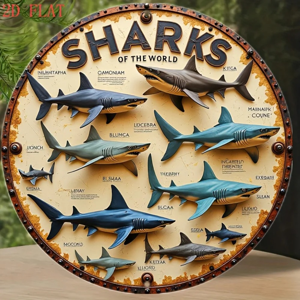 Shark Brand Aluminum Metal Wal - Home Decor Brand recension och pris