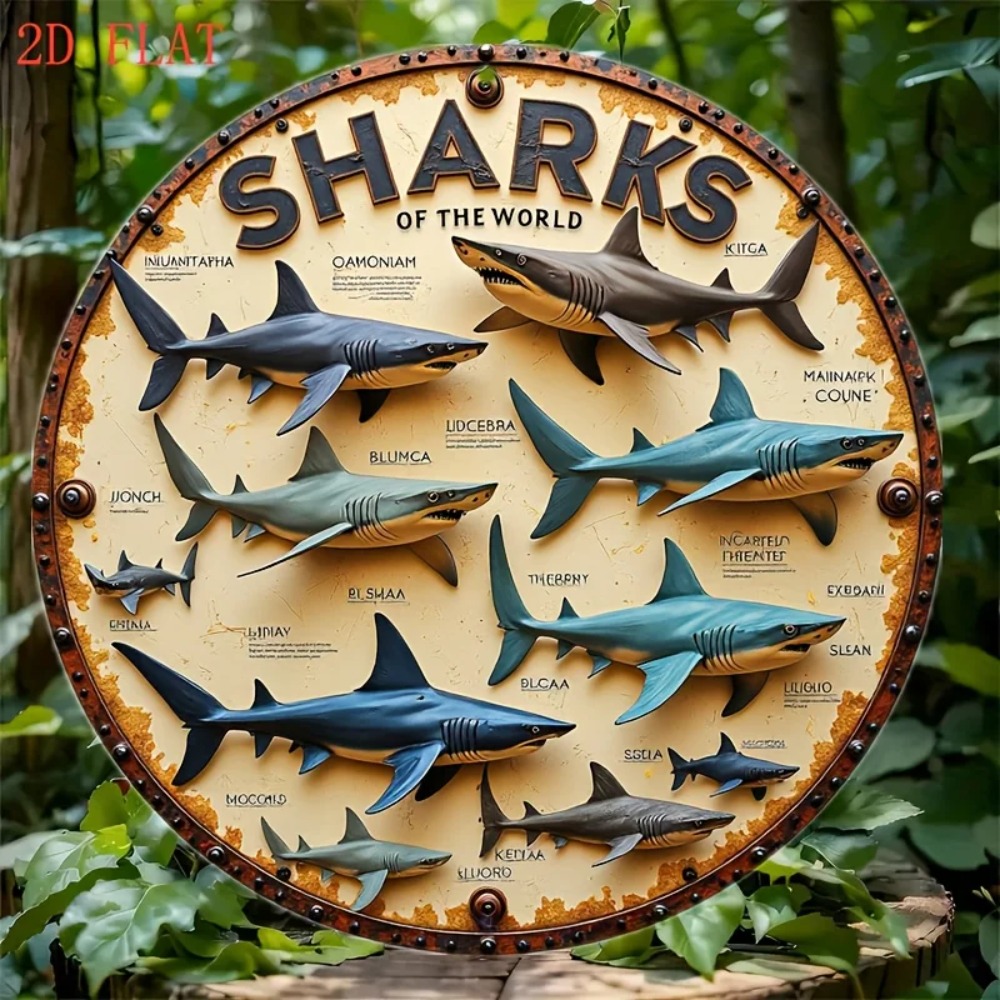 Shark Brand Aluminum Metal Wal - Home Decor Brand recension och pris