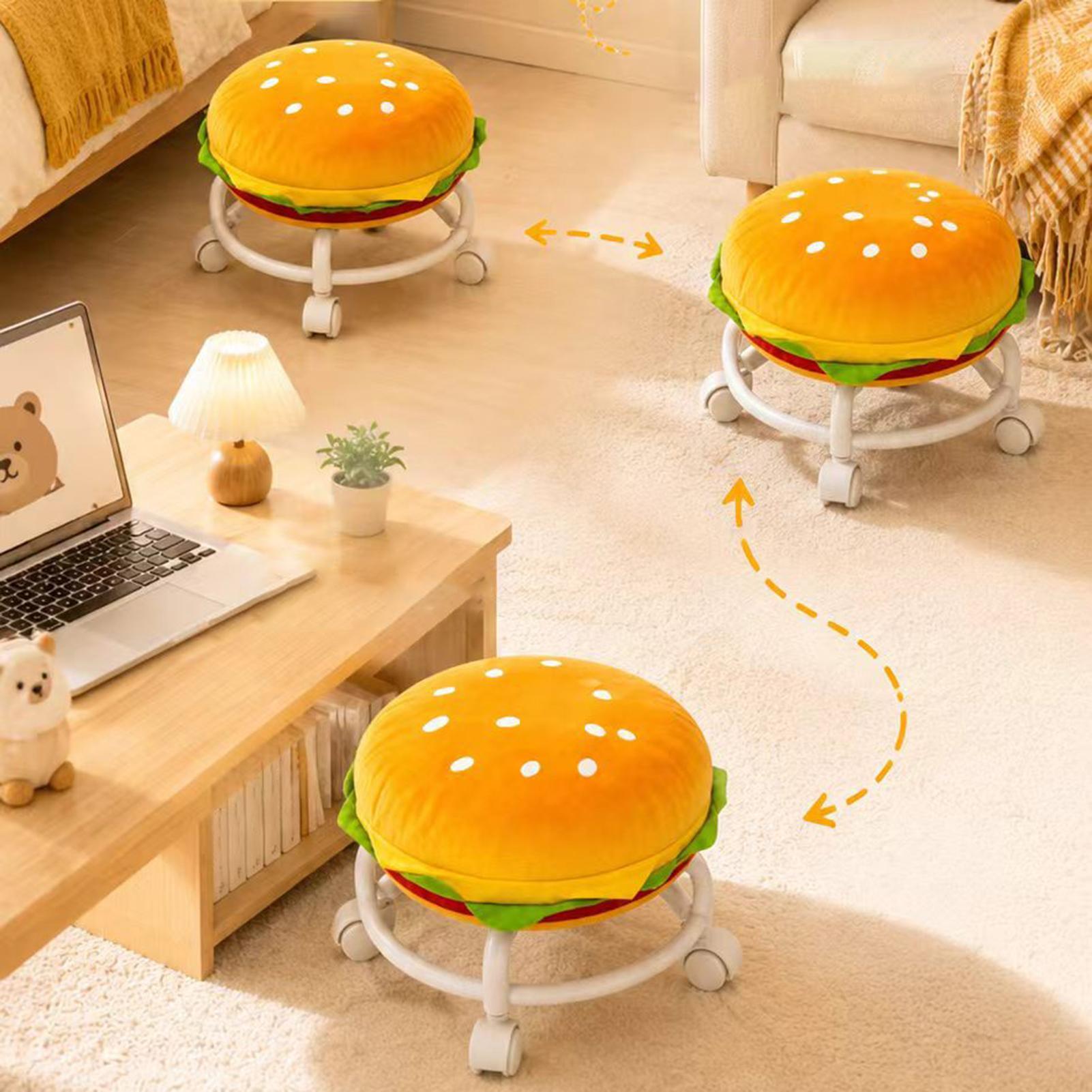 Stool With Wheels Hamburger Co - Home Decor On Wheels recension och pris