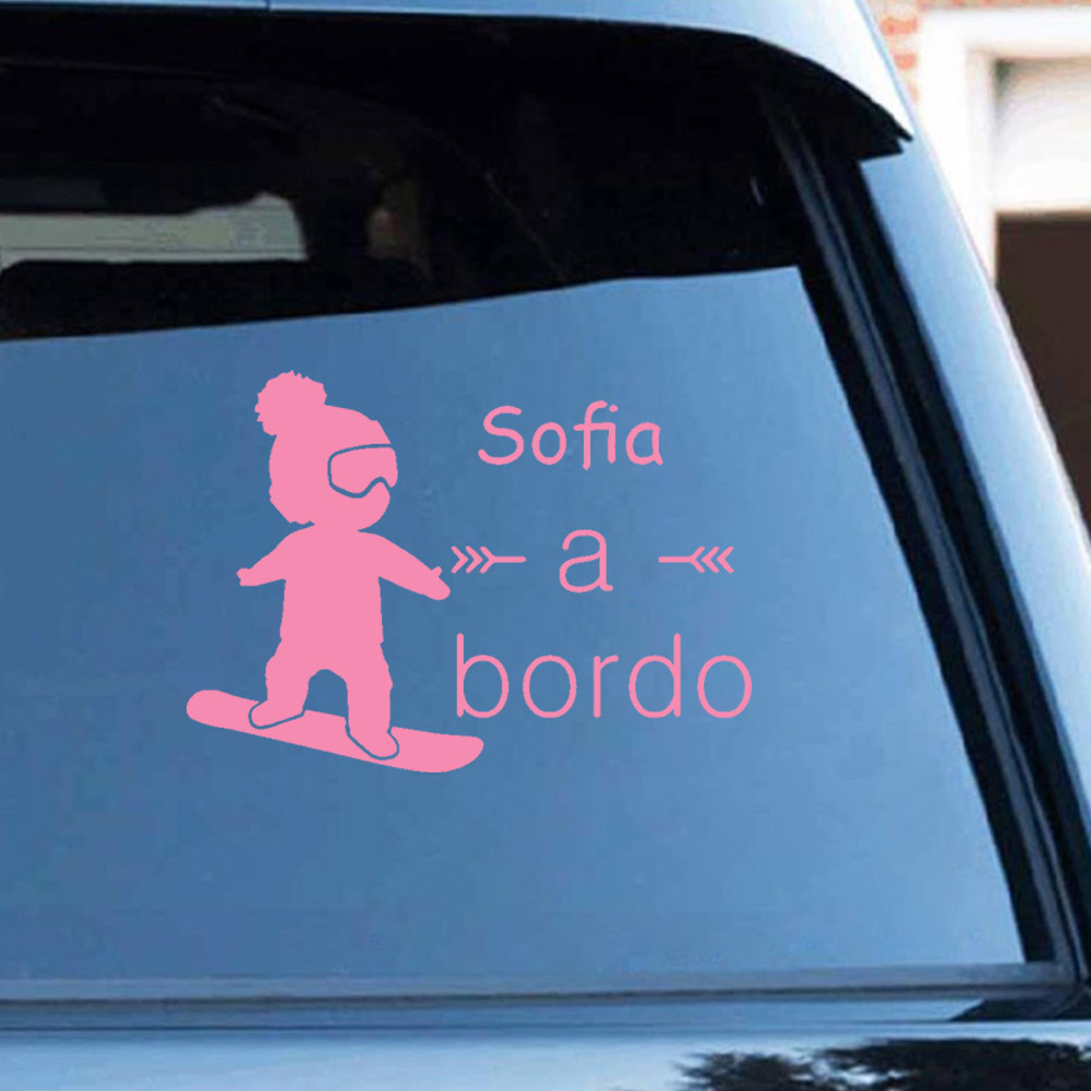 1pc Vinyl baby a bordo colorfu - Home Decor Wallpaper recension och pris