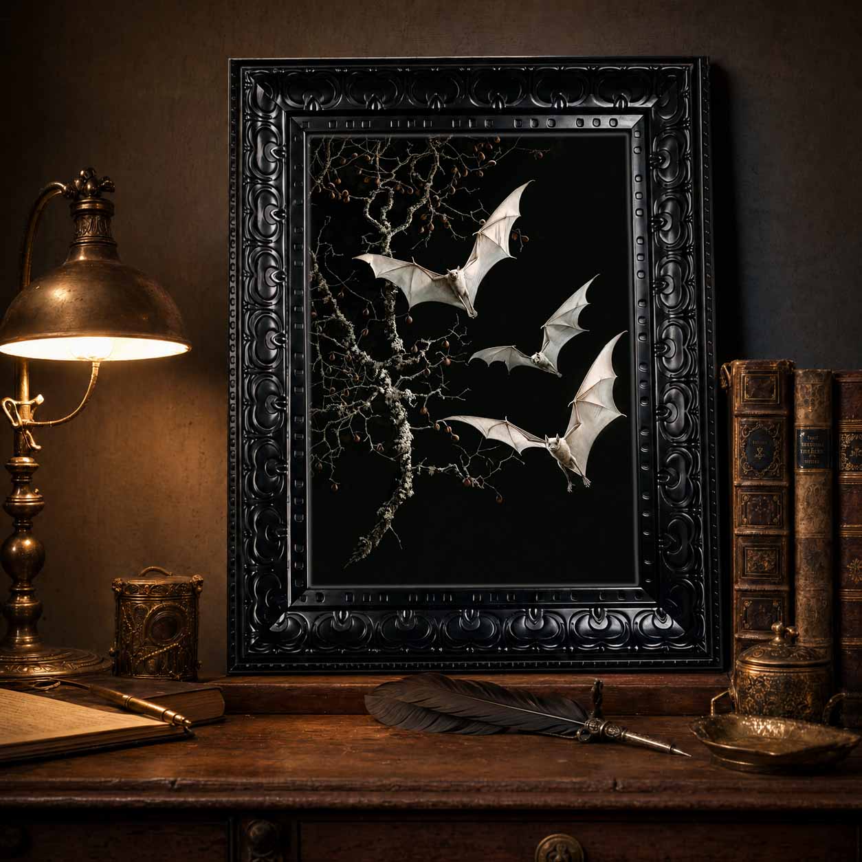 Halloween Wall Art Gothic Dark - Abstract Oil Painting recension och pris