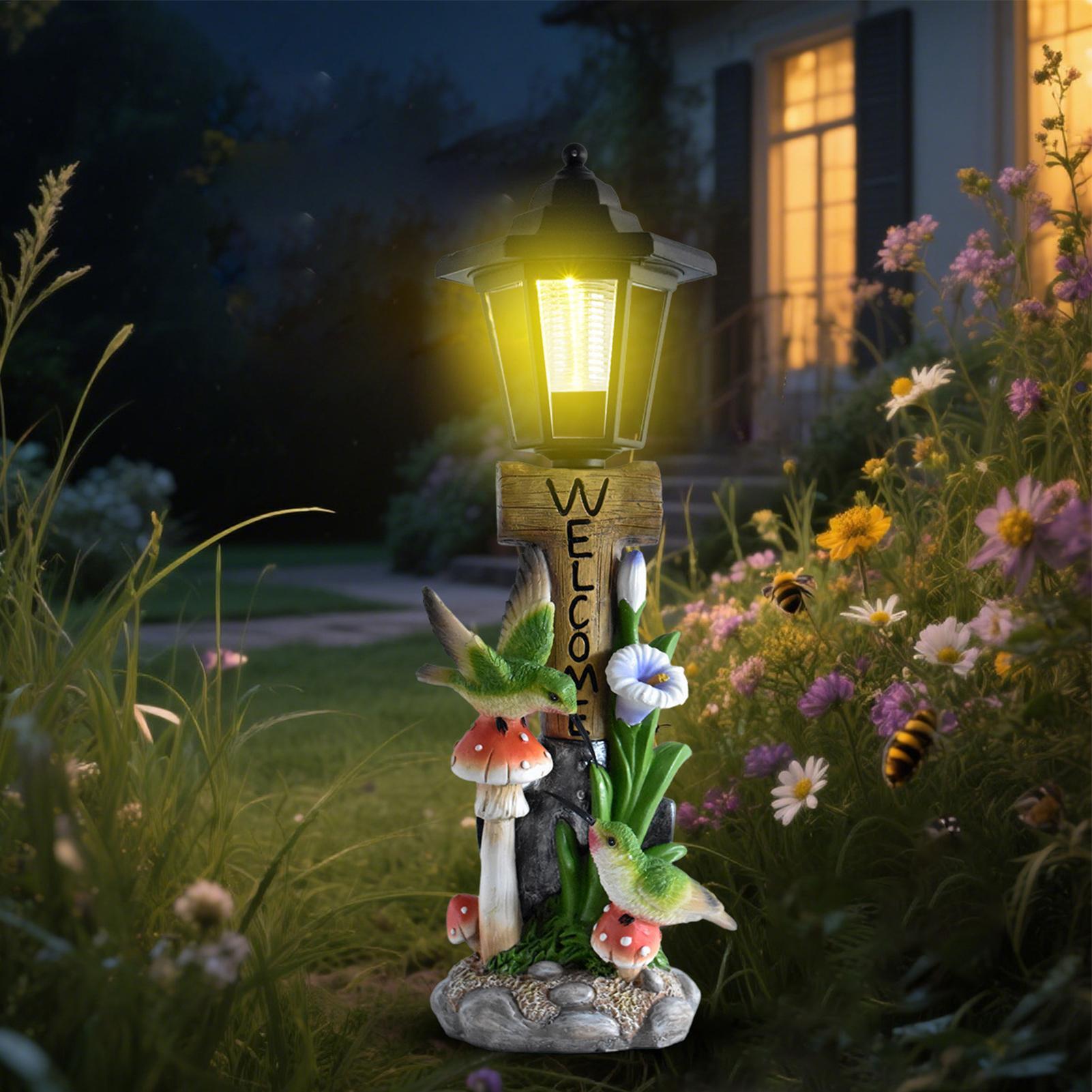 Solar Garden Lights Statue Aut - Home Decor Statue recension och pris