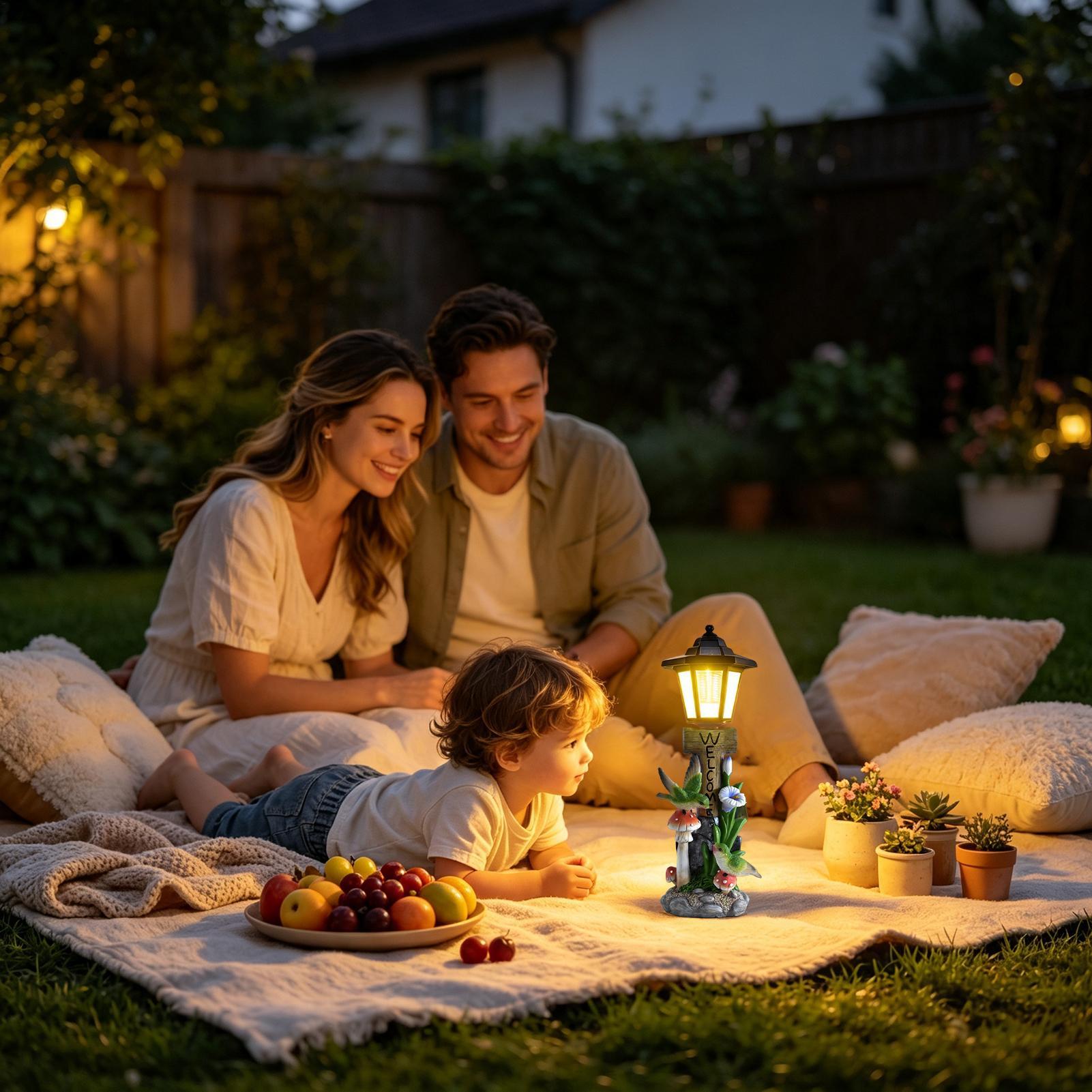 Solar Garden Lights Statue Aut - Home Decor Statue recension och pris