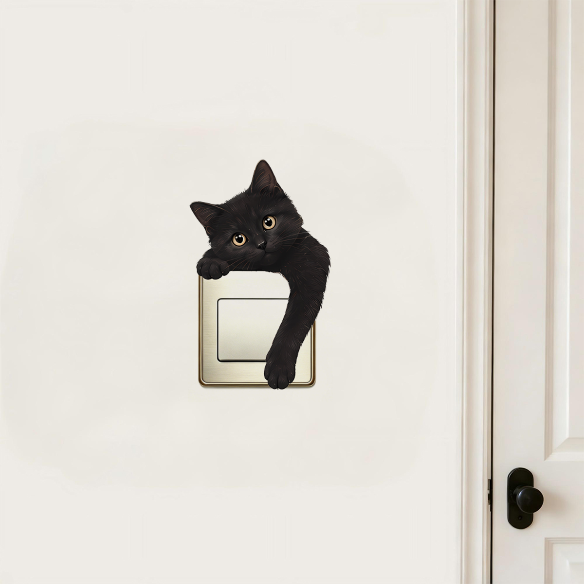 Cute Black Cat Light Switch Wa - Home Decor Outlet recension och pris