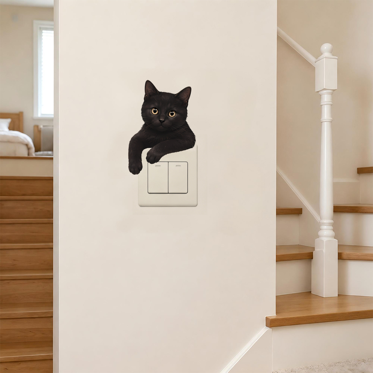 Cute Black Cat Light Switch Wa - Home Decor Outlet recension och pris