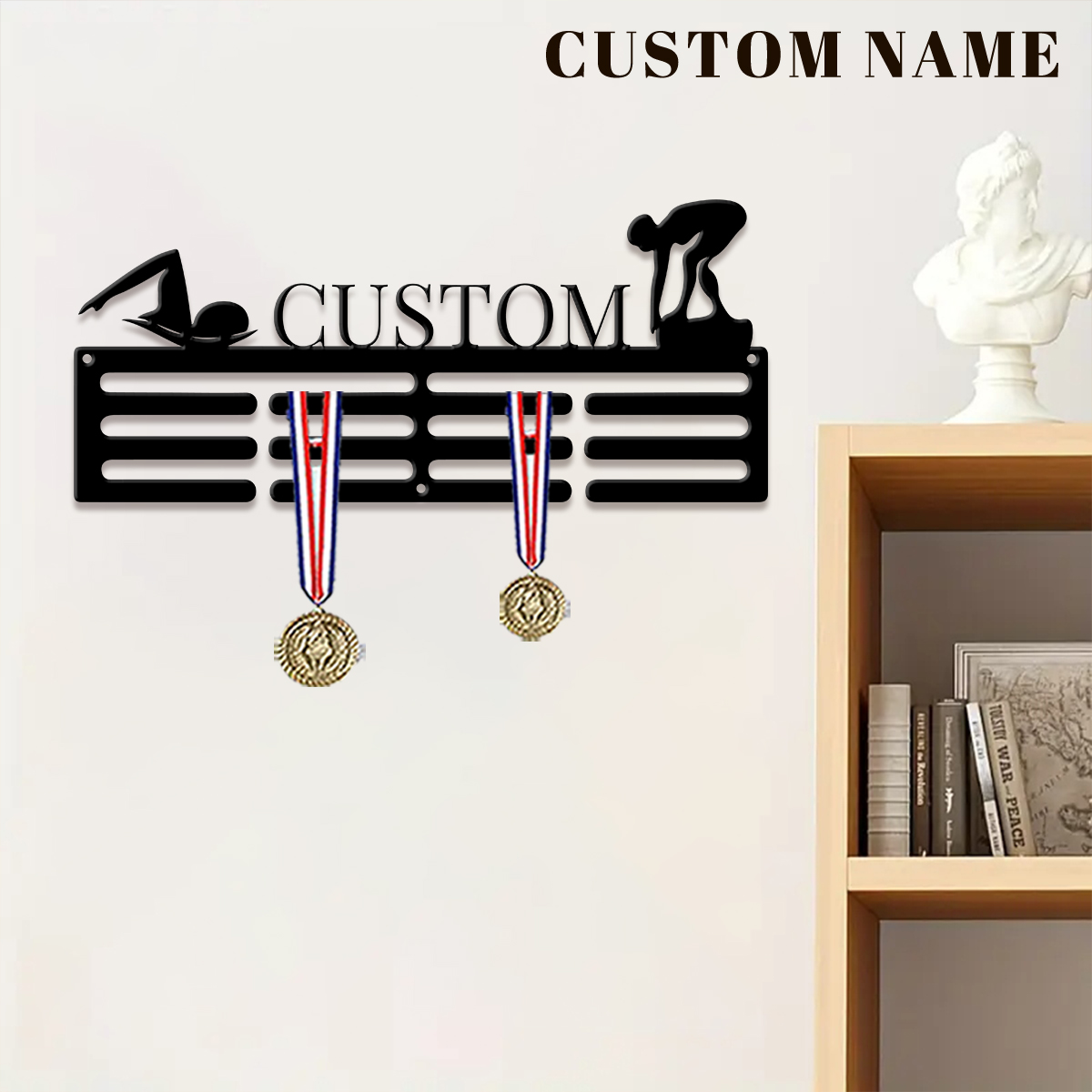 1pc Custom Swimming Metal Meda - Home Decor For Wedding recension och pris