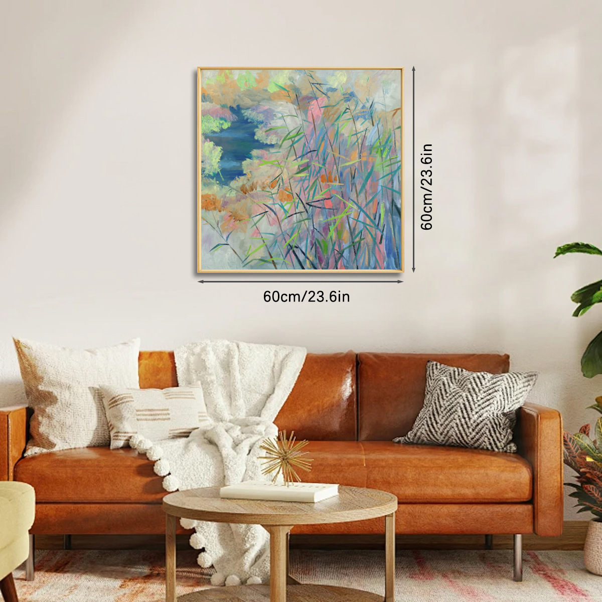 High-class living room decorat - Abstract Oil Painting recension och pris