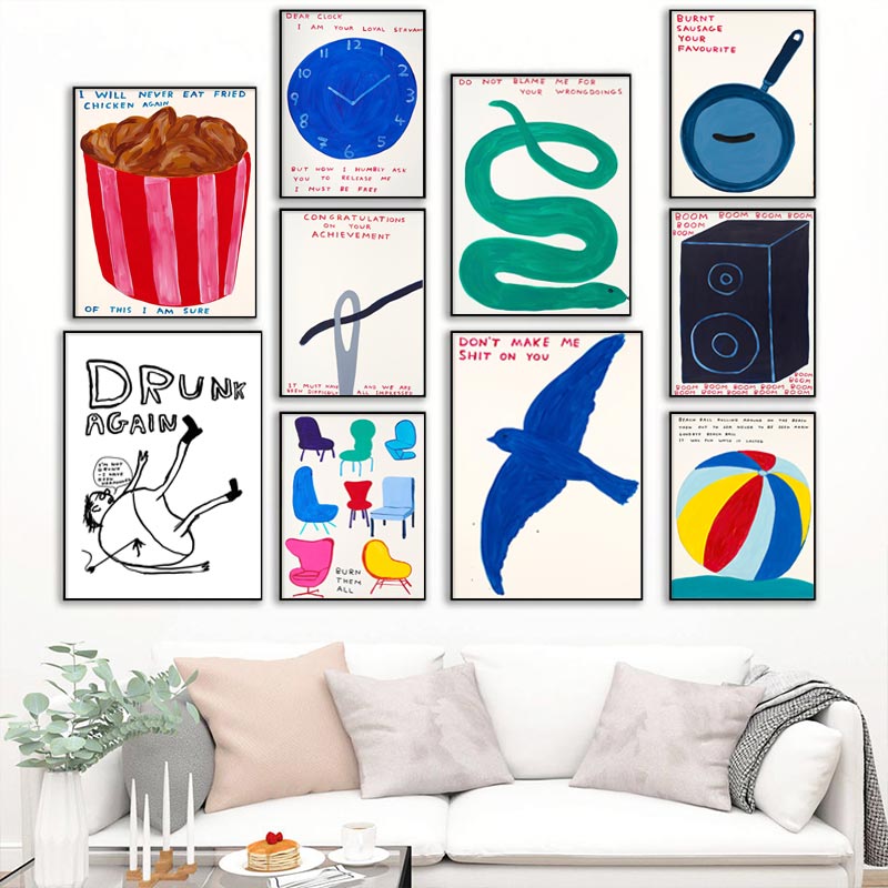 David Shrigley Posters Humorou - Home Decor Vietnam recension och pris