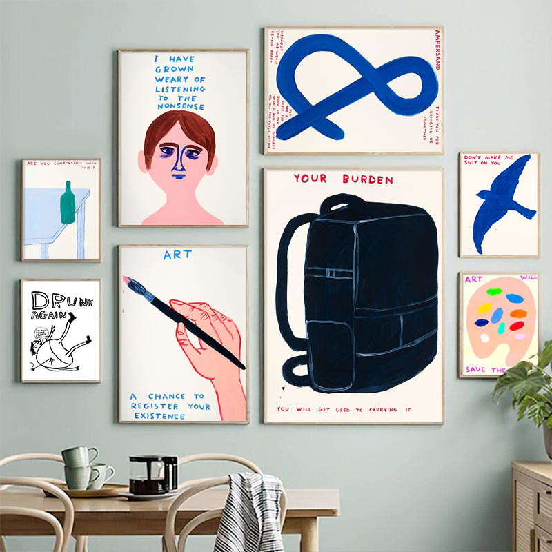David Shrigley Posters Humorou - Home Decor Vietnam recension och pris