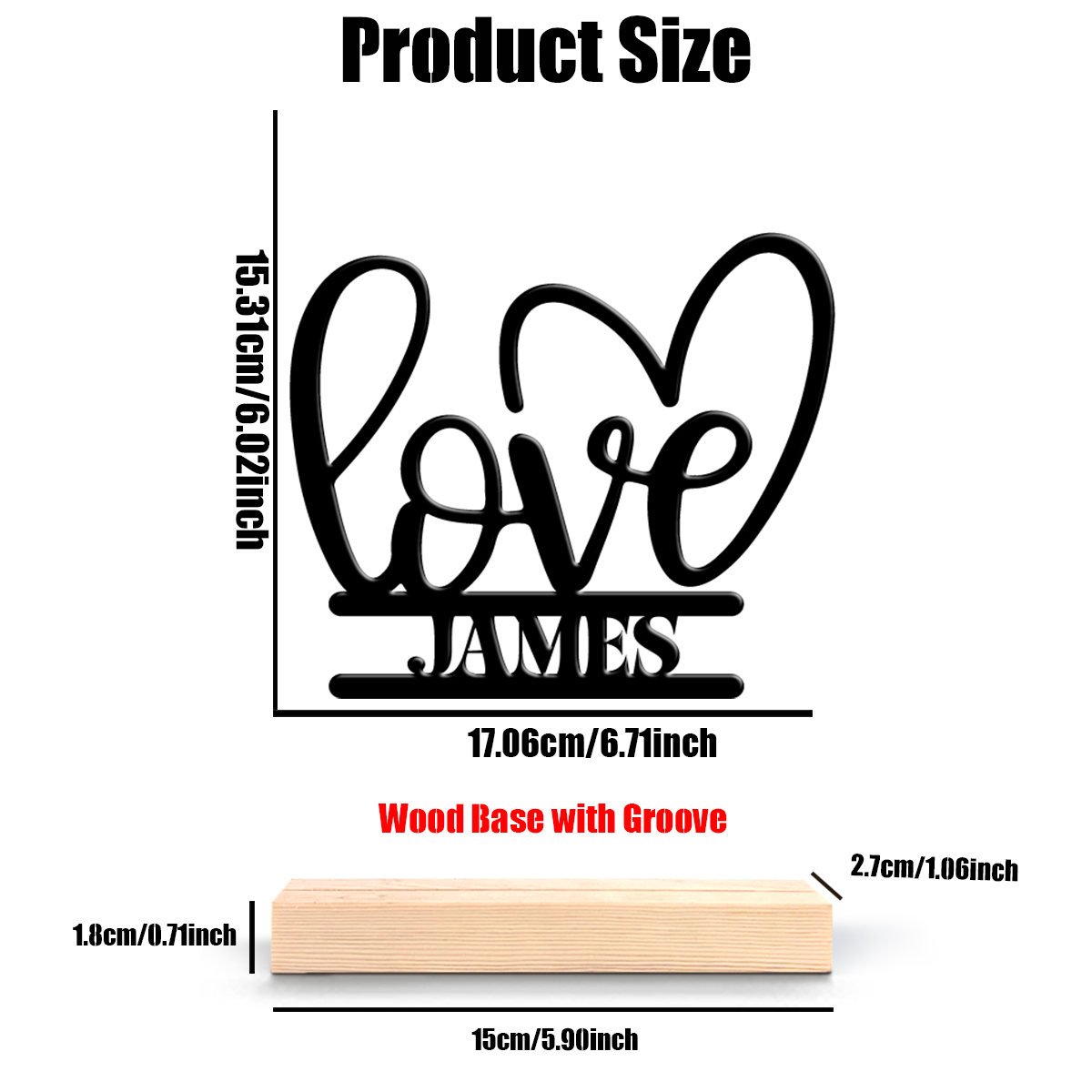 1Pc Csutom Valentine Love Hear - Home Decor Lovely Home recension och pris
