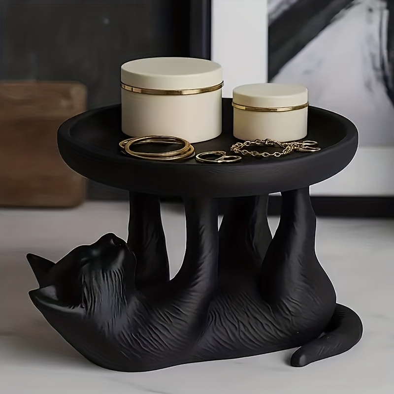 Cute Black Cat Jewelry Tray Re - Vanity Home Decor recension och pris