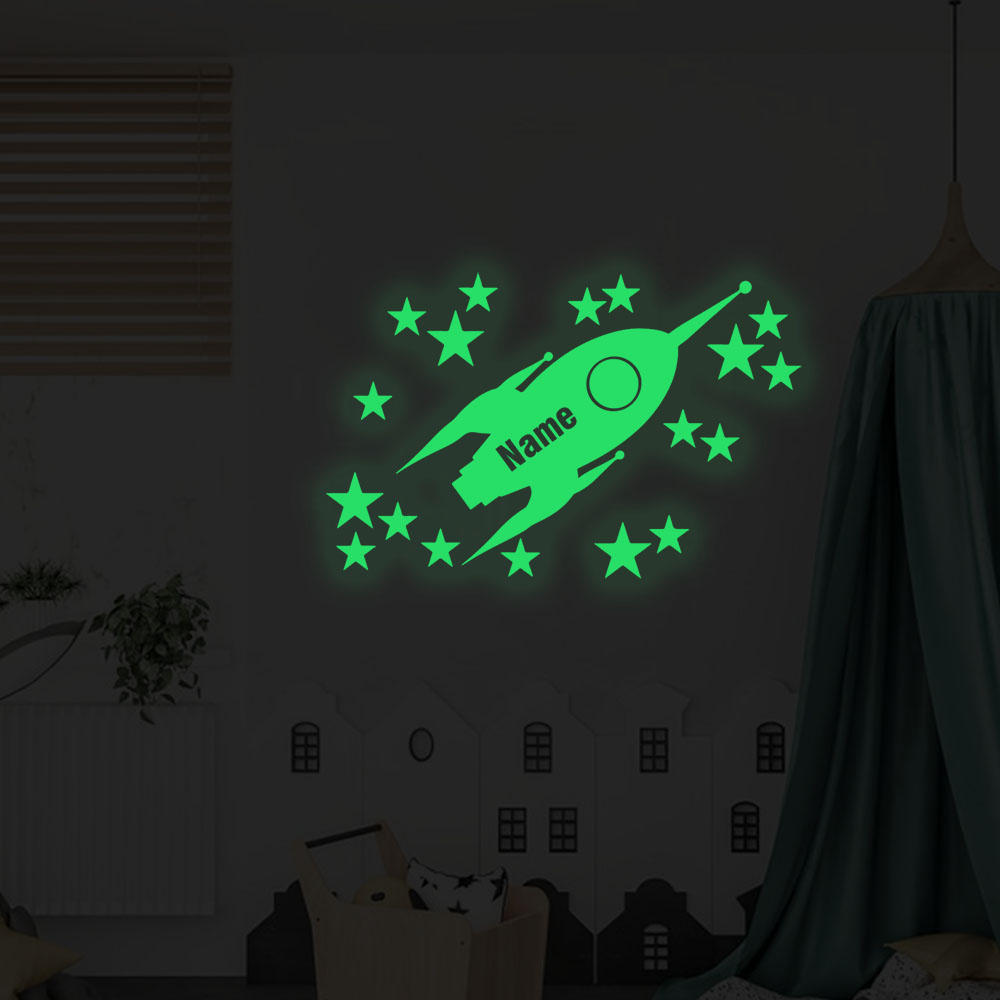 1pc Cartoon Rockets and stars  - Home Decor Wallpaper recension och pris