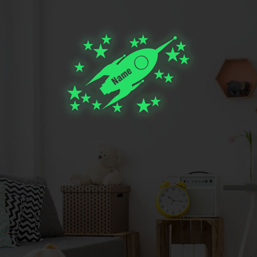 1pc Cartoon Rockets and stars  - Home Decor Wallpaper recension och pris