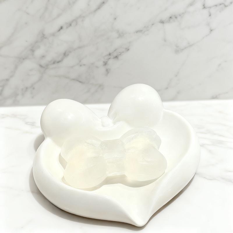 Cute Bow Heart Shaped Ceramic  - Vanity Home Decor recension och pris