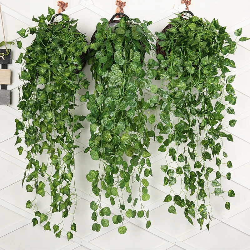 90cm Artificial Green Radish W - Rattan Plant Basket recension och pris