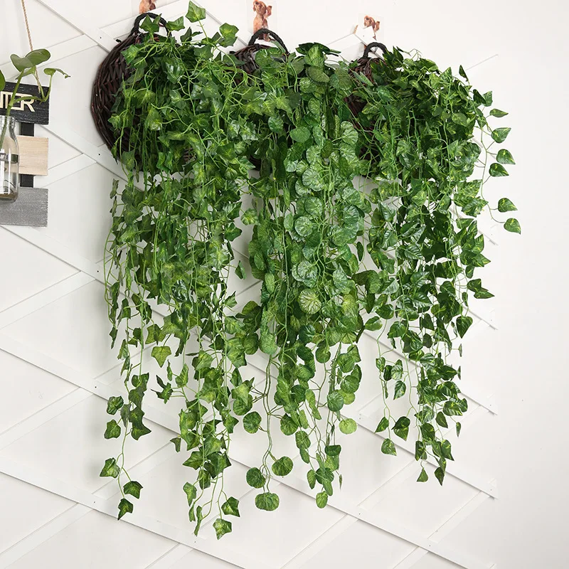 90cm Artificial Green Radish W - Rattan Plant Basket recension och pris