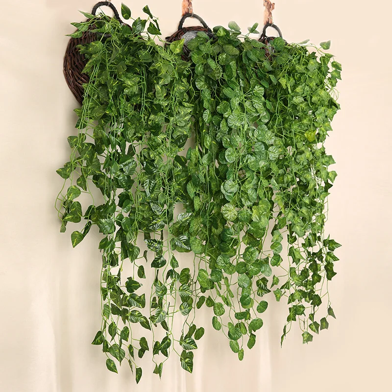 90cm Artificial Green Radish W - Rattan Plant Basket recension och pris