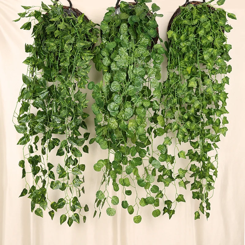 90cm Artificial Green Radish W - Rattan Plant Basket recension och pris