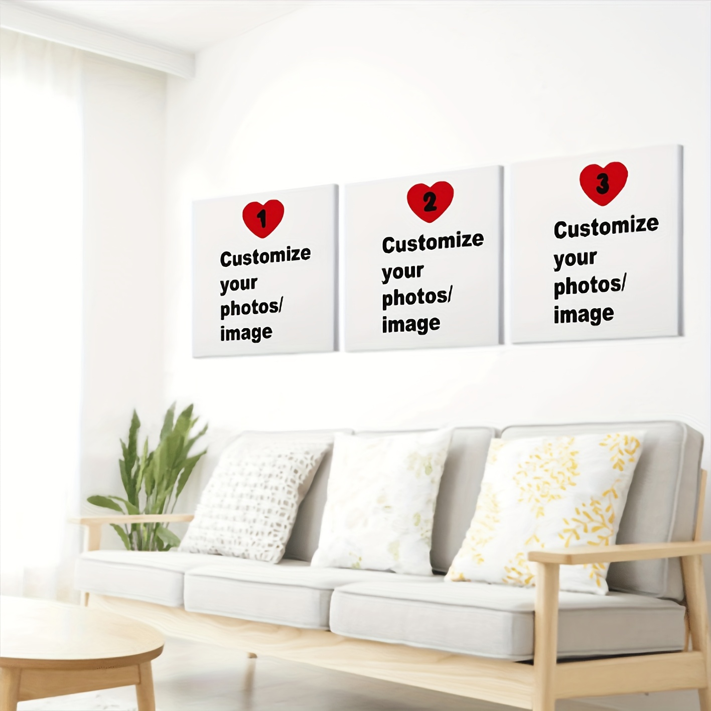 3pcs/set Custom Square Canvas  - Home Decor Canvas recension och pris