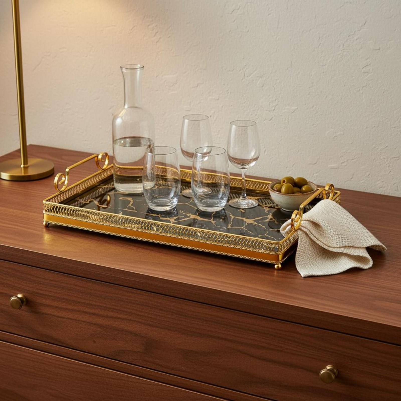 Decorative Mirror Tray Nordic  - Vanity Home Decor recension och pris