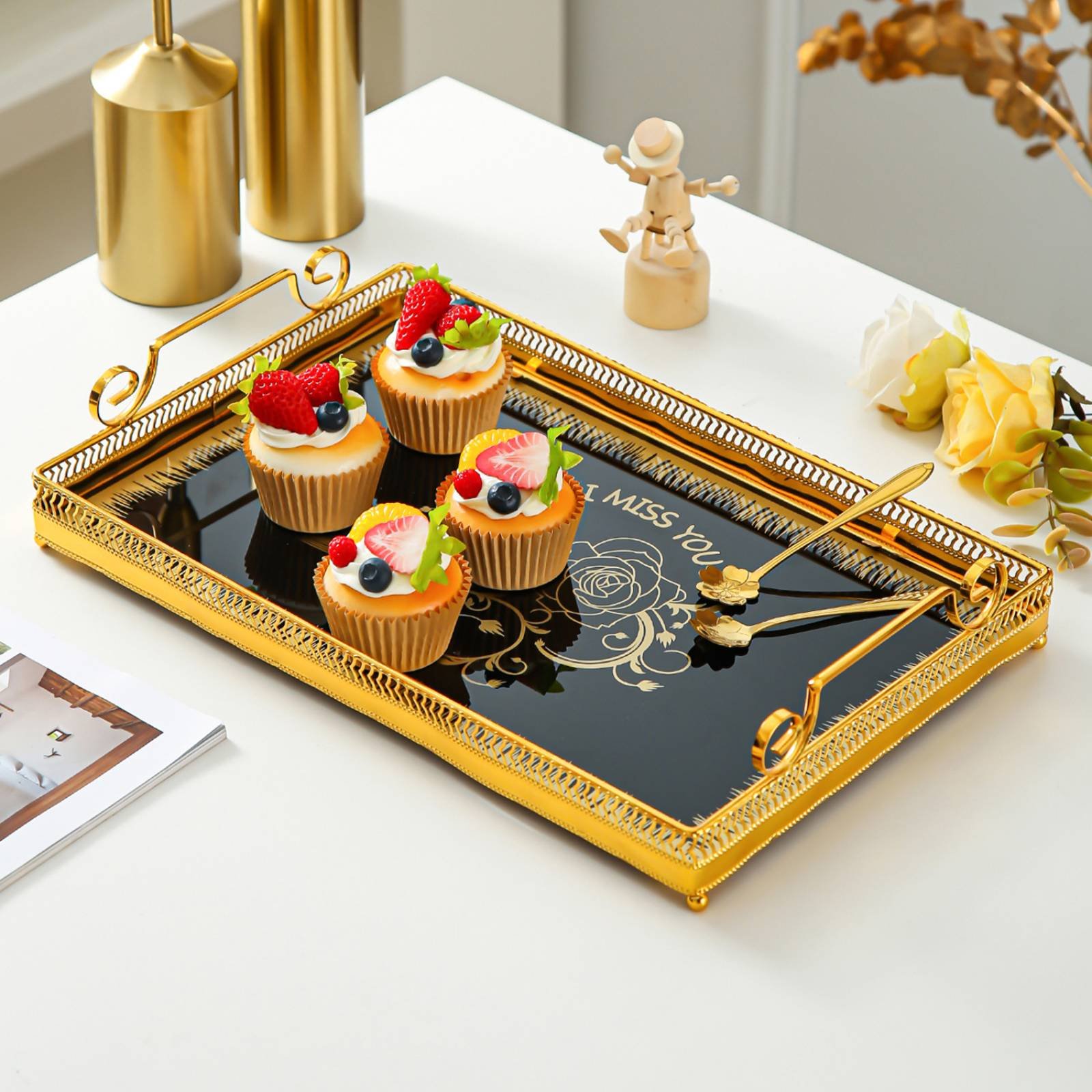 Decorative Mirror Tray Nordic  - Vanity Home Decor recension och pris