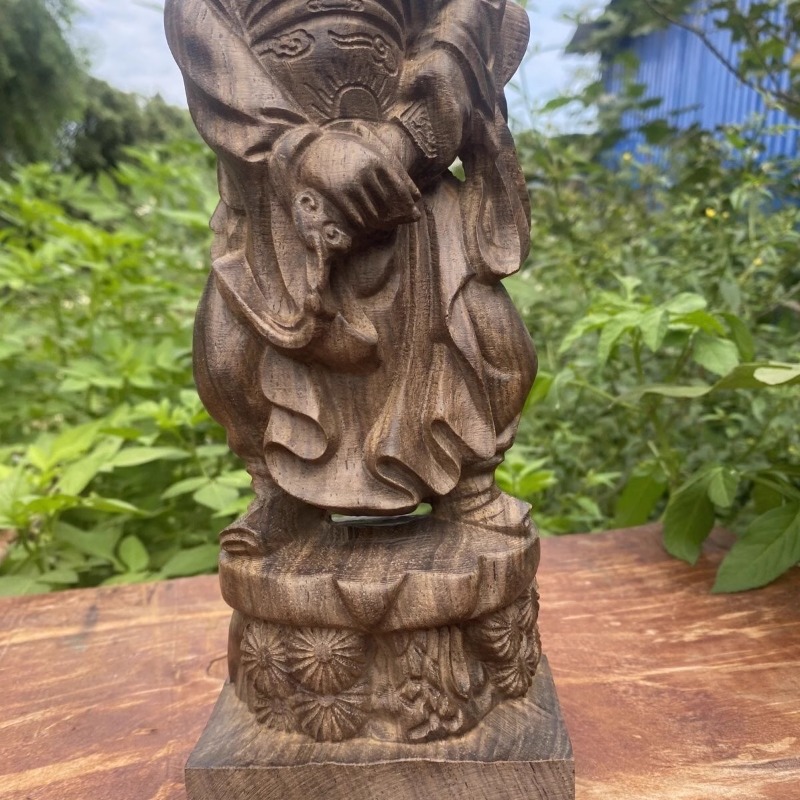 Hand Carved Vietnam Wood Zhong - Home Decor Vietnam recension och pris