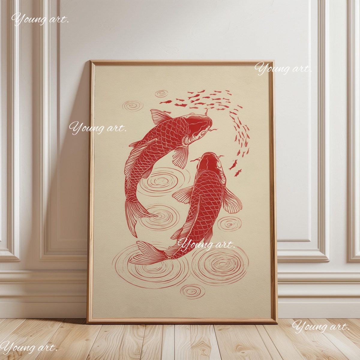 Japanese Koi Fish Canvas Print - Home Decor Vietnam recension och pris