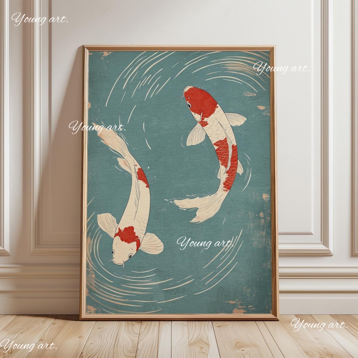 Japanese Koi Fish Canvas Print - Home Decor Vietnam recension och pris