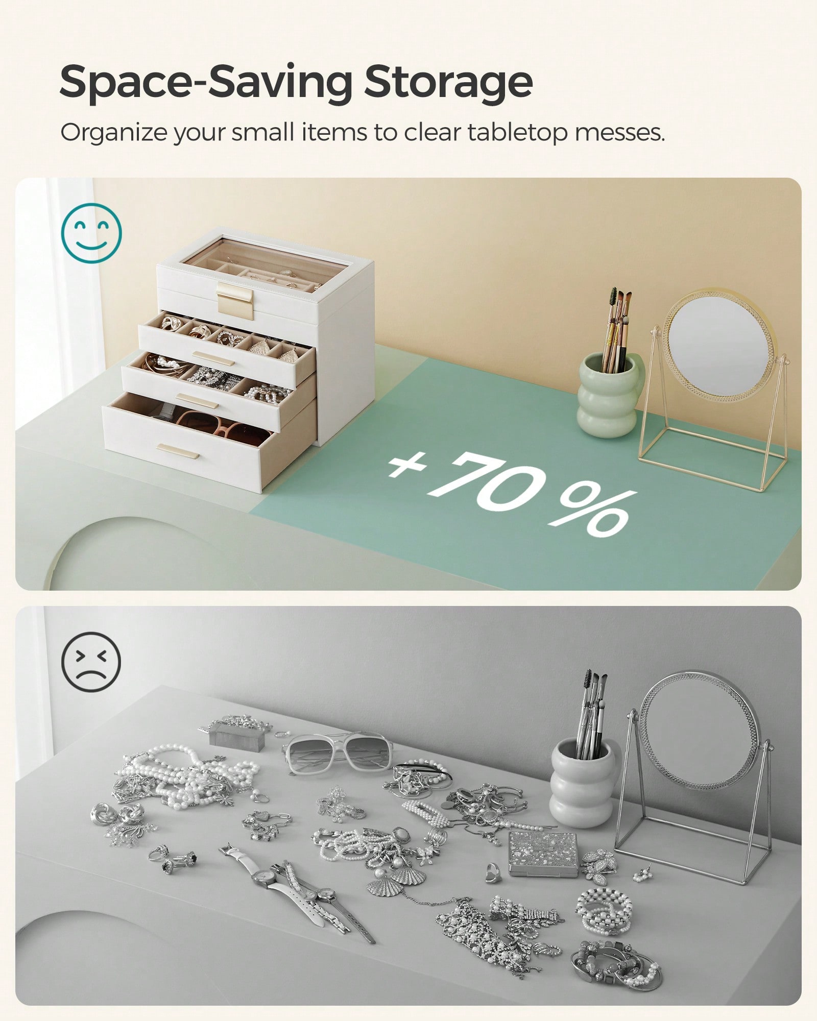 4-Layer Jewelry Organizer with - Vanity Home Decor recension och pris