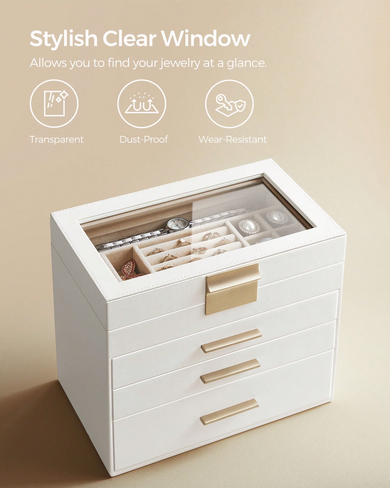 4-Layer Jewelry Organizer with - Vanity Home Decor recension och pris