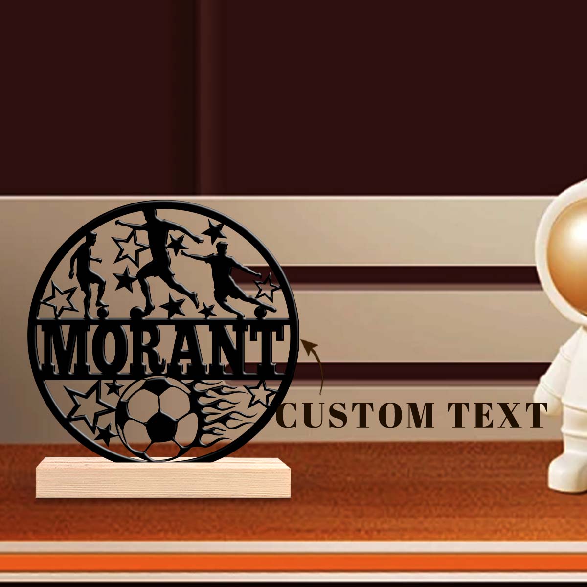 1pc Unique Personalized Metal  - Home Decor Statue recension och pris