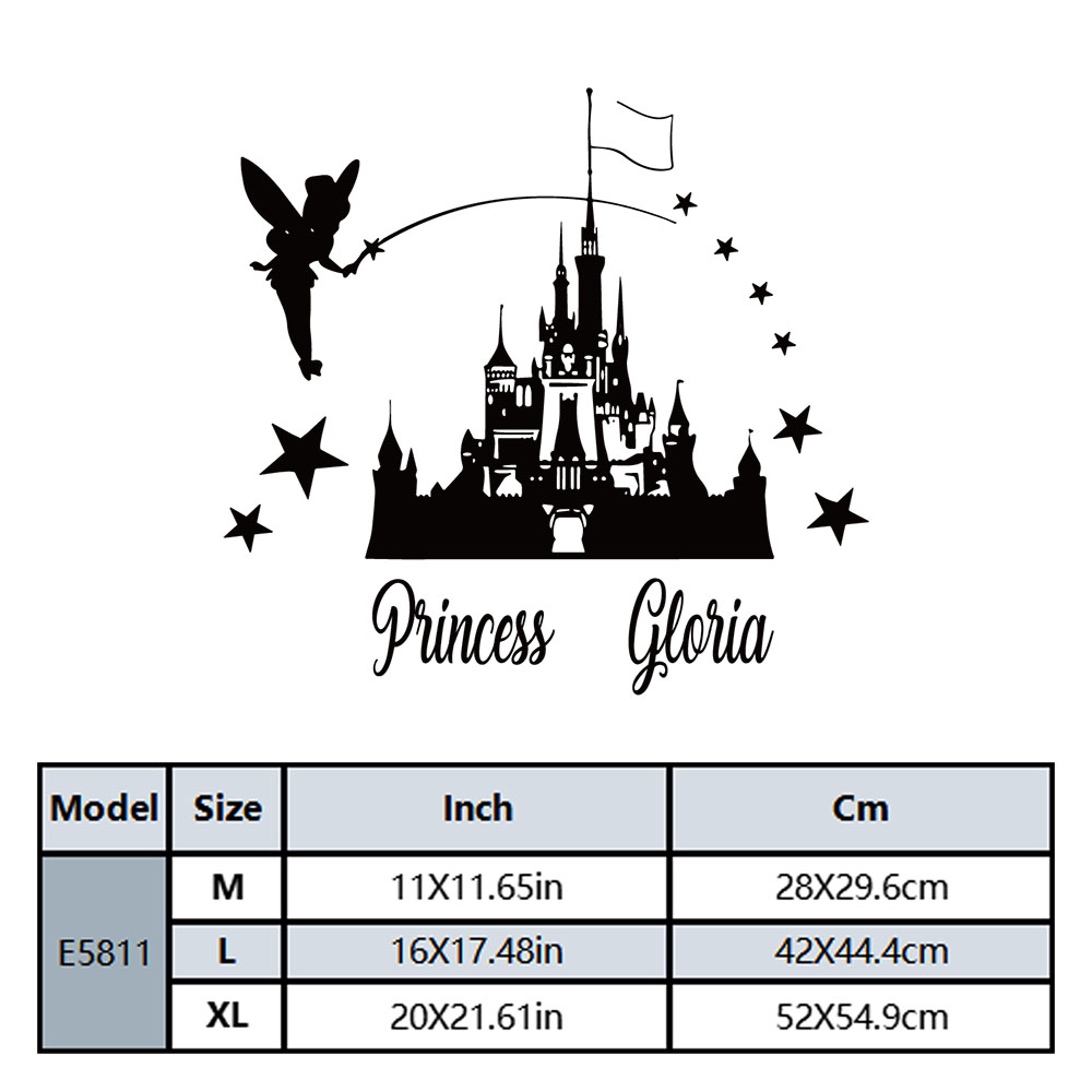 1PC Cartoon Fairy Castle Custo - Home Decor Wallpaper recension och pris