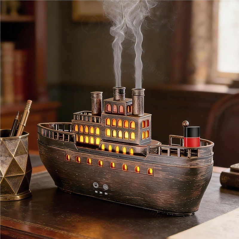 Retro Steam Ship Ultrasonic Ar - Home Decor Outlet recension och pris