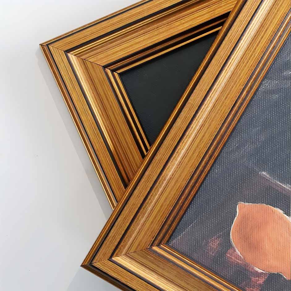 Framed Canvas Wall Art, Golden - Abstract Oil Painting recension och pris