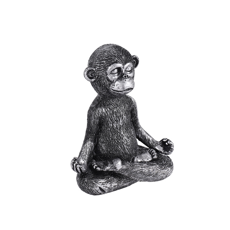 Meditating Monkey Statue Resin - Home Decor Statue recension och pris
