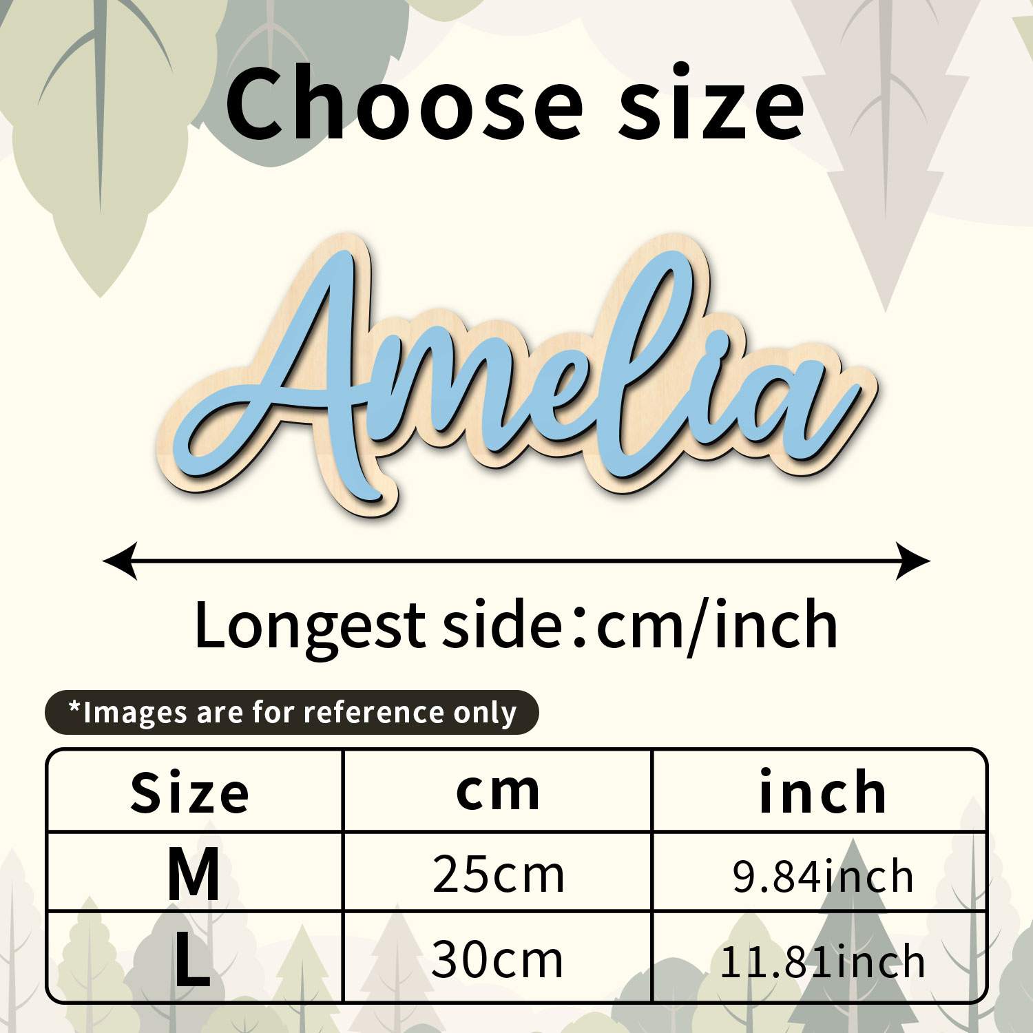 1pc Customized Wooden Name Dec - Home Decor For Wedding recension och pris
