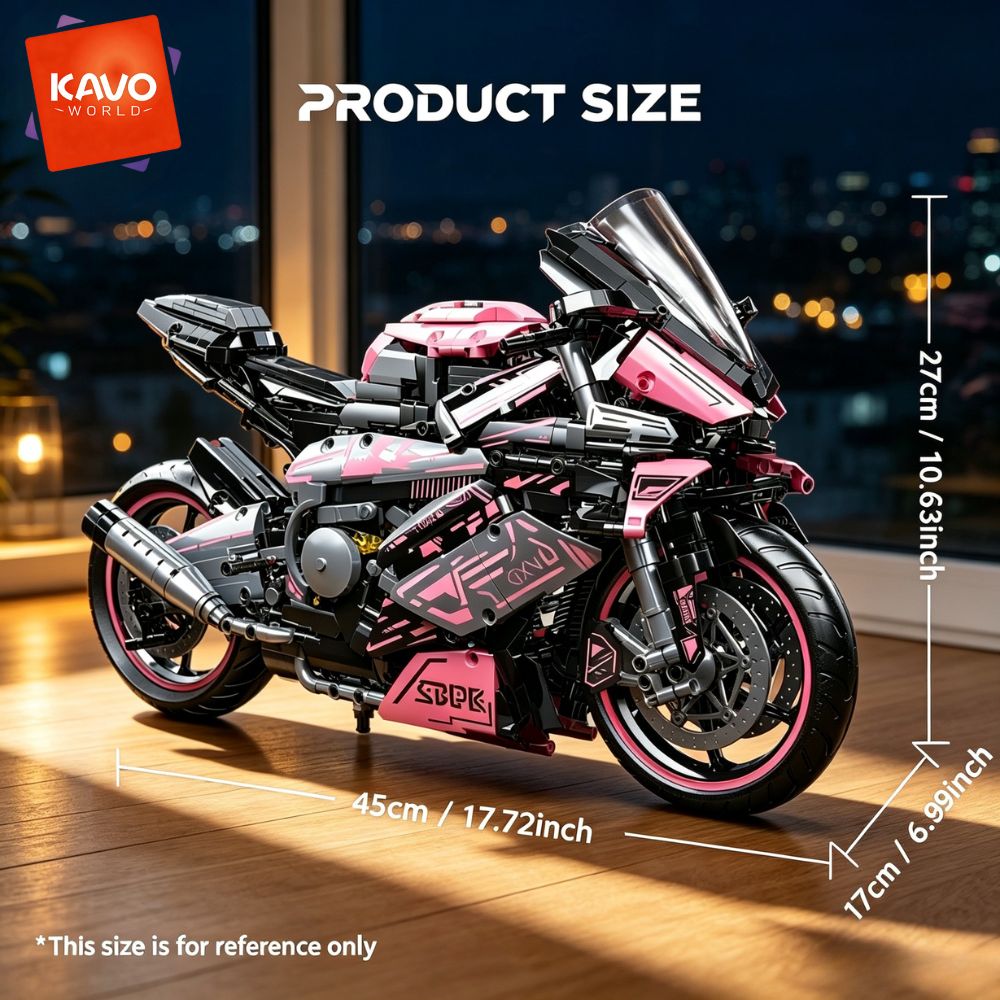 KAVOWORLD 1:5 Large Scale Moto - Home Decor On Wheels recension och pris