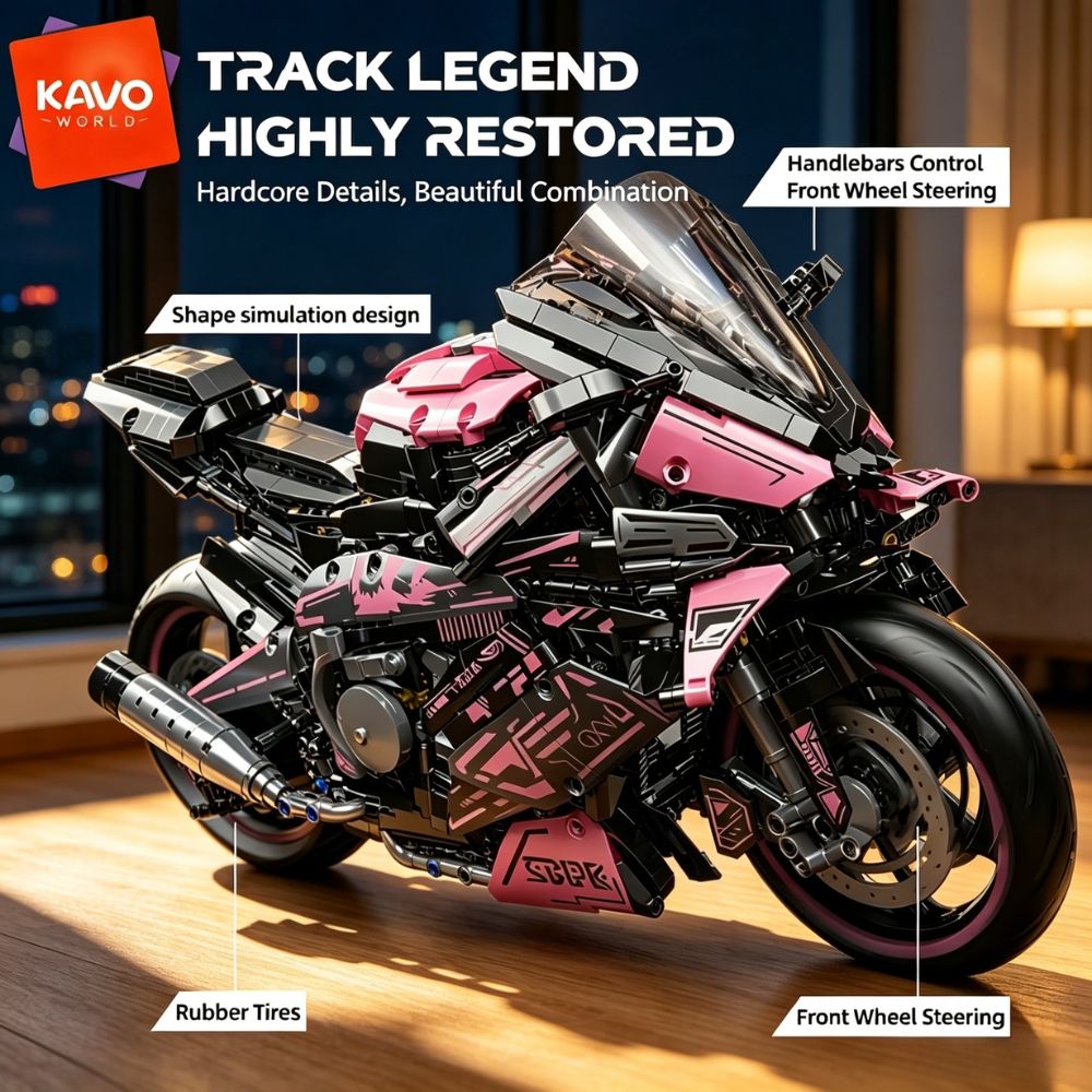 KAVOWORLD 1:5 Large Scale Moto - Home Decor On Wheels recension och pris