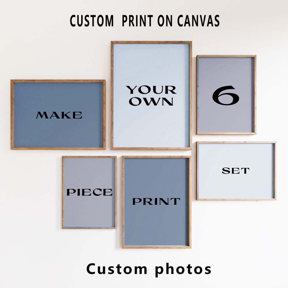 6pcs/set Custom Canvas Prints  - Home Decor Design recension och pris