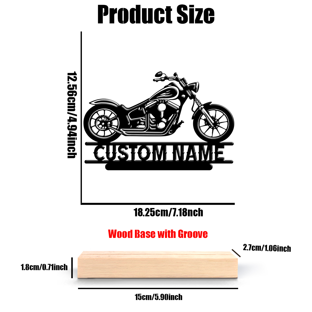 1Pc Csutom Name Road Motorbike - Home Decor For Wedding recension och pris