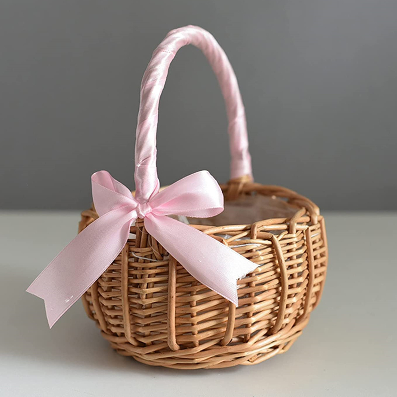 Handmade Storage Rack Woven Fl - Rattan Plant Basket recension och pris