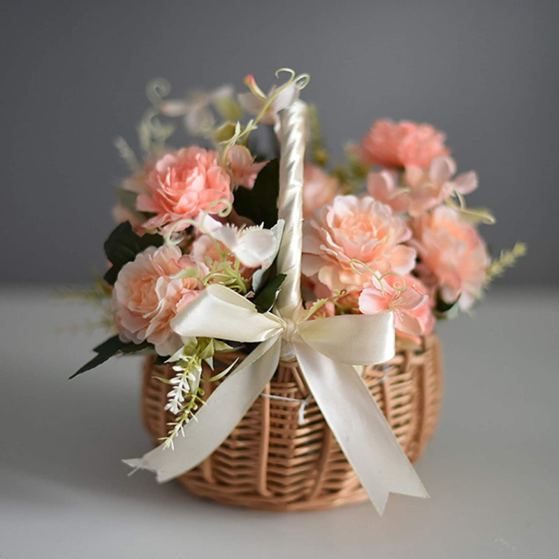 Handmade Storage Rack Woven Fl - Rattan Plant Basket recension och pris