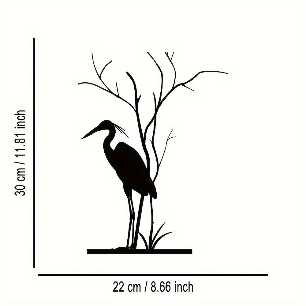 Brand Metal Heron Aluminum Wal - Home Decor Brand recension och pris
