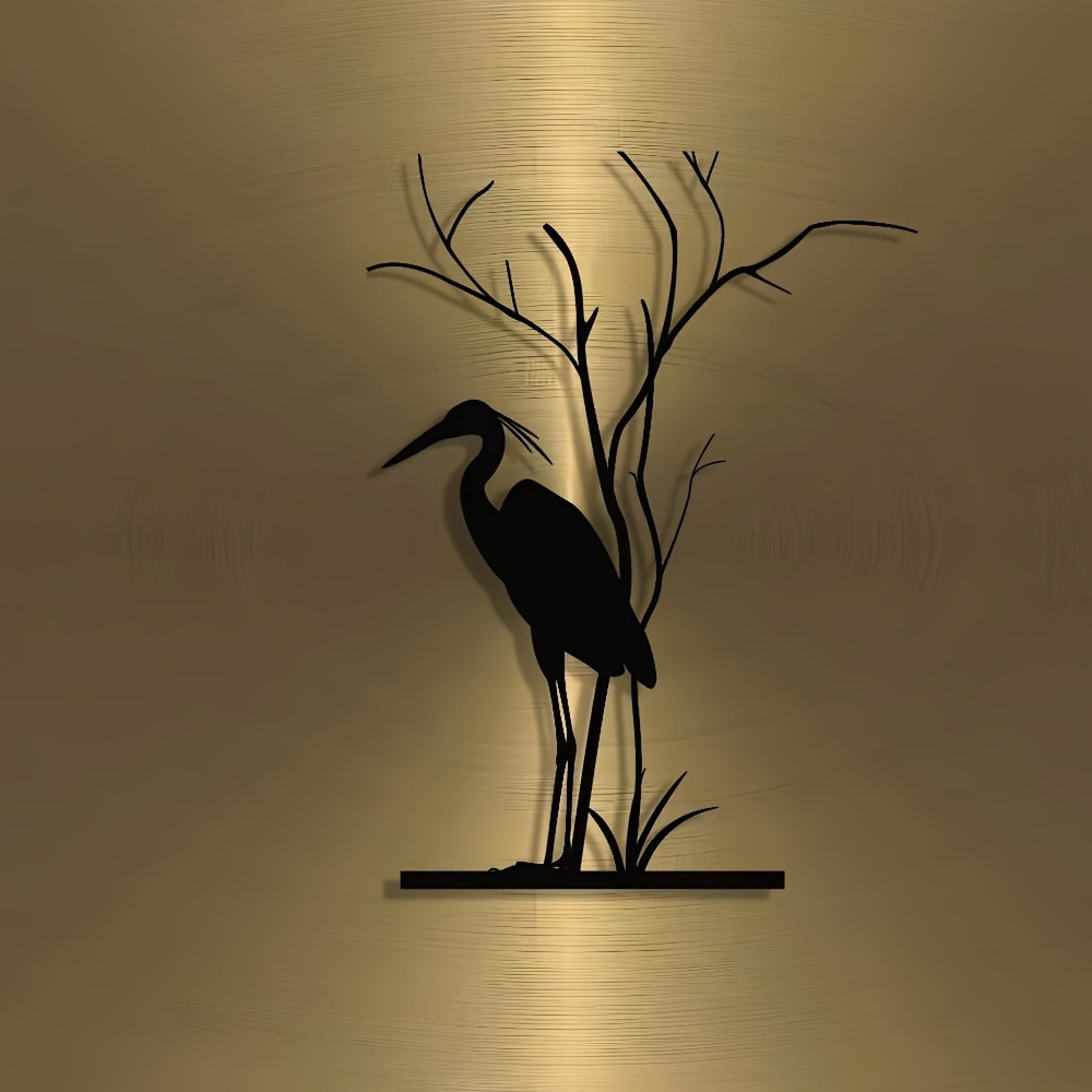 Brand Metal Heron Aluminum Wal - Home Decor Brand recension och pris